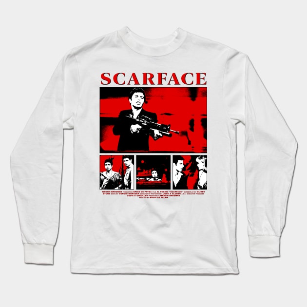 scarface Long Sleeve T-Shirt by Genetics art